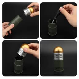 1/2/3 pcs Shell Storage Box M433 HEDP 40mm Cartridge Dummy Grenade Model Collection Toy Mini Storage Case