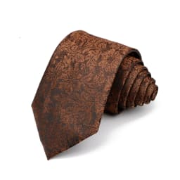 New Men's High Quality 8cm Flower Fish Pattern Jacquard Tie Paisley Polyester Necktie Office Business Party Accessories Gift