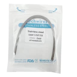10pcs/pack Dental Orthodontic Stainless Steel Round/Rectangular Wire Ovoid Form Dentist Material Dental Arch Wire