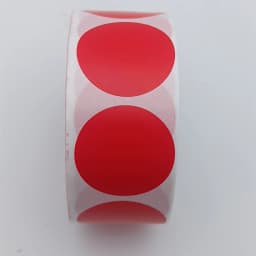 5cm Color Thermal Label Circle Self-adhesive Sticker 6cm Roll Sticker Label Direct Thermal Label for Logo Product Label QR Code