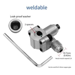 Line Piercing Valve Kit Bpv-31 Maintenance Zinc Alloy Refrigerator Tap Valve Replacement for 6 to 10MM Copper Tubes