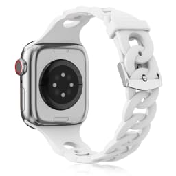 Silicone Strap for Apple Watch Band 44mm 40mm 45mm 41mm 42mm 38mm Accessories Gourmette Bracelet iWatch Series 12 6 5 4 3 SE 7