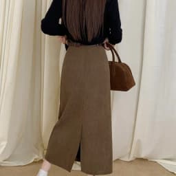 Matakawa Corduroy Long Skirts Autumn Winter Solid A-line Vintage Faldas Mujer Korean Fashion High Waist Simple Women Skirt