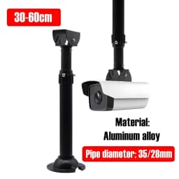 I-Type White Universal Monitoring Telescopic Bracket Bullet Security CCTV Camera Ceiling Mount Bracket Vertical Hoisting Support