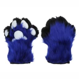 Wolf Dog Foxes Paw Claw Gloves Costume Accessories Cosplays Animal Furry Plush Full Finger Mittens Fursuit for Adults