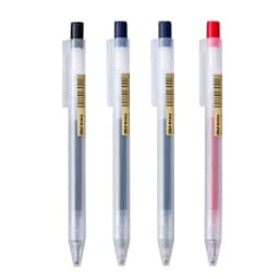0.5mm Press Gel Pen Blue/Black/Dark Blue/red Ink MUJIs Refills Rod Handle Ballpoint School Office Student Writing Stationery
