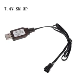 4V 2P 7.4V 3P 500mA Liion Remote Control Positive Portable USB Cable JST Plug Durable