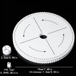 1pcs Round&Square Bracelet Knitting Kumihimo Disc Disk Tray Braided Rope Knot Weaving Jewelry Desgin Board Jewelry Tool