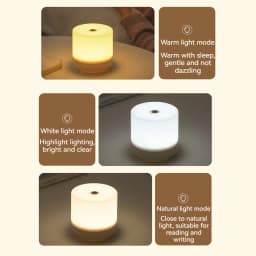 Table Lamp Bedside Lamp Touch Switch USB Plug-in Use 3 Modes Dimming Desk Lamp Eye Protection Small Night Light Kids Book Lamp
