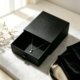 Black Paper Drawer Jewelry Packaging Box With Sponge Velvet Bag Greeting Card for Jewerly Gift Package Dropshipping