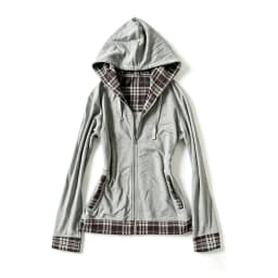 Women's Zip Up Hoodie Plaid Patchwork Slim Fit Long Sleeve Drawstring Sweatshirt Casual Y2K Streetwear Harajuku Jacket Pockets