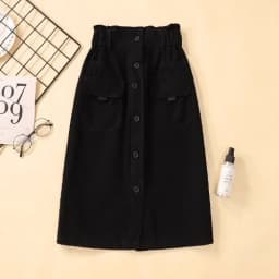 Khaki Workwear A-Line Skirt for Women Spring Autumn plus Size High Waist Midi Pure Color Commute Style 2025 New Arrival