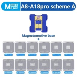 MAant Magnetic MOTIVE CPU Fixture For iPhone A8-A18 PRO &QUALCOMM&HiSilicon&EMMC CPU BGA Reballing Stencil Repair Kit Tools