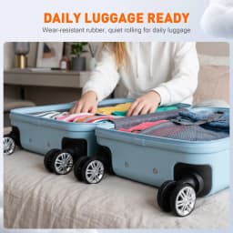 Suitcase Wheels Double Row Luggage Replacement Wheel Travel Case 360° Spinner Trolley Caster Repair Parts Luggage Accessories