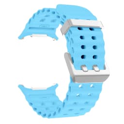 NEW Marine Silicone Strap for Samsung Watch Ultra 47mm Bracelet No Gaps Sport Two-Tone Band for Galaxy 8 Ultra Watchband Straps