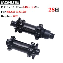 EVANLITE 350 freio a disco usado bicicleta reta bucket drive selado rolamento ultra leve 36t catraca boost hg/xd/ms dt swiss