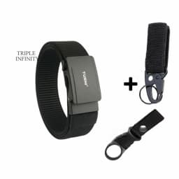 New Metal Automatic Buckle Nylon Tactical Belts For Men Adjustable Trousers Waistband Outdoor 3.8cm Width Sports Belt Quick Dry