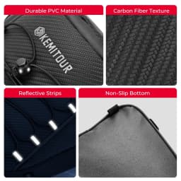 Universal Motorcycle Tail Bags PVC Waterproof Rear Seat Storage Bag for Sport Bike Touring Riding Outdoor Dry Travel Luggage Bag
