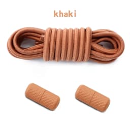 1Pair Round Elastic Laces No Tie Shoelaces Metal Capsule Buckle Shoelace Without Ties Sneakers Basketball Laces Shoe Accessories