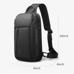 BANGE Chest Bag Six Trend Colors Chest Oxford Trendy Waterproof Fashion Items, Large Capacity Memory for Both Men and Women