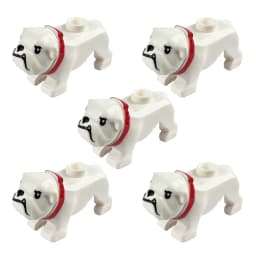 Compatible Animals Building Blocks for Children MOC Golden Hair Police Dog Husky Bulldog Chihuahua Model Bricks Kids DIY Toys 5p