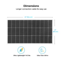 120W Flexible Solar Panel 18V OR Glass Solar Battery Charger Monocrystalline Cell Power Generator for 12V Battery RV camping Car