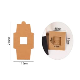 25/50Pcs Ready-made Craft Paper Foldable Hollow Envelope For Necklace Earrings Jewelry Display Cards DIY Packaging Accessories