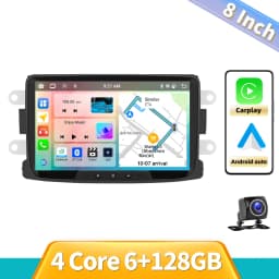 Podofo 8" Carplay Android Car Radio For Renault Car Intelligent System 2 Din GPS Navigation RDS Multimedia Car Radio