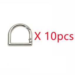 5-30pcs D-Shape Openable Spring Ring Bag Strap Buckle Keyring Dog Chain Snap Clasp and Carabiner for Handbag