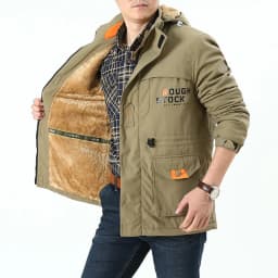 Winter and Autumn Outdoor Casual Windbreaker, Mid-aged Jacket with Added Insulation and Breathable Fabric, Men's Coat