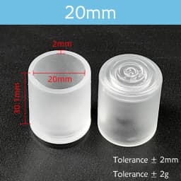 Transparent Rectangle 15-40mm Round 10-76mm Oval Chair Leg Caps Clear PVC Non-Slip Furniture Table Cover Feet Sock Protector Pad