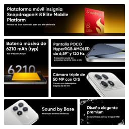 Global Version POCO F8 Pro 5G Smartphone Snapdragon® 8 Elite 6.59" Eye-care AMOLED Display 100W HyperCharge 6210mAh NFC IP68