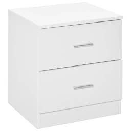HOMCOM Storage Cabinet Vertical Drawer Chest of 4 w/ Metal Rails Anti-Tip