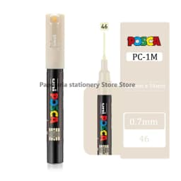 1 UNI POSCA PC-1M Marker Art Supplies for Artist POP Poster Pen Graffiti Advertising 0.7mm Art Stationery Multi-color Optional