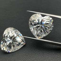 3EX Cut DJMAX 3-20mm Rare Heart Cut Moissanite Loose Stones Real D Color VVS1 Heart Shape Certified Moissanite Diamonds