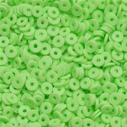 350Pcs/Lot 6mm Flat Round Polymer Clay Beads Loose Spacer Beads for Jewelry Making DIY Needlework Bracelet Necklace Earrings