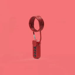 4 Digit Combination Code Number Lock With Spring Coil Wire Rope For Luggage Zipper Bag Backpack Suitcase Drawer Locks