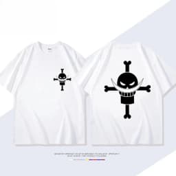 2026 New ONE PIECE Animation Derivatives White Beard Edward·Newgate Print T-shirt Short Sleeve T-shirt Men's and Women's T-shirt