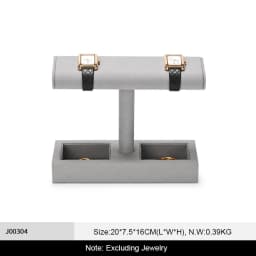 Oirlv Wrist Watch Stand Microfiber Watch Storage Rack Jewelry Bracelet Organizer Rack Bangle Watch Display Holder Showcase Rack