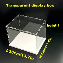 1pc Transparent Self-Assembled Acrylic Display Box Dustproof Storage Display Cabinet, Suitable for Car Models/Toys/Collectibles