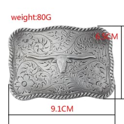 Stylish and simple Bull head pattern belt buckle YonbaoDY