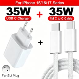 For Apple Original PD 35W Type C Quick Charger For iPhone 17 16 15 14 13 12 11 Pro Max Samsung Xiaomi Fast Charging Charge Cable