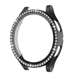 Glass+Case for Samsung Galaxy watch 4 44mm 40mm Accessories Bling Diamond PC bumper Shell +Screen protector Galaxy watch4 cover