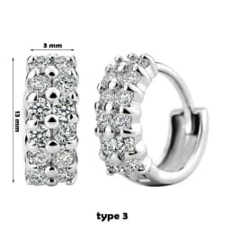 Geometric Tiny Hoop Earrings For Women Micro Crystal Zircon Star Flower Heart Huggie Small Classic Earring Piercing Jewelry Gift