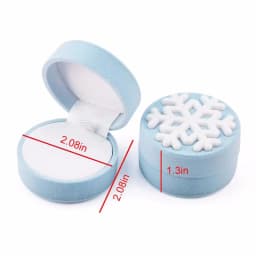 1PCS Mini Velvet Ring Box Creative Jewelry Case Holder Ring Earring Display Box for Wedding Proposal Engagement Birthday Gift