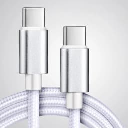 60W 5A Nylon Fast Charging Cable 1/2/3m Dual Type-C Colorful Data Cable Highspeed Data Transfer Quick Charging Wire For Xiaomi17