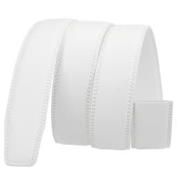 Men's Belt Accessories White Replacement Belt 3.5cm without buckle Ratchet Leather Belt High-end luxury belt for men