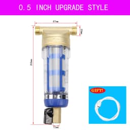 1/2' 3/4' 1' Pre-Filter Stainless Steel Brass Front-Mounted Filter Household Central 40-Micron Water Purification Element