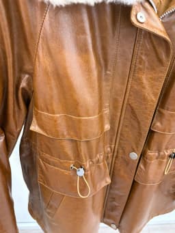 Women's Warm Natural Merino Sheep Fur Collar Coat Goose Down Jacket Genuine Sheepskin Leather Jacket Luxury Puffer Jacket