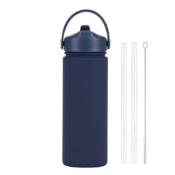Insulated Water Bottle 500ml Custom Text/Logo - 304 Steel, 24H Cold, Office & Gym Essentials